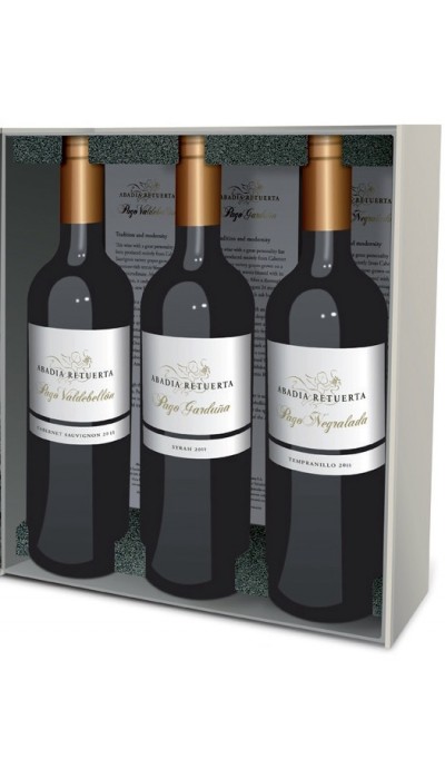 Caja Regalo Premium 3 botellas de Vinos de Pago